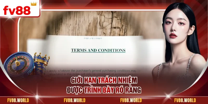 Giới hạn trách nhiệm được trình bày rõ ràng
