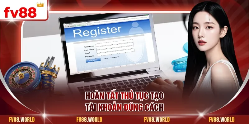 Hoàn tất thủ tục tạo tài khoản đúng cách
