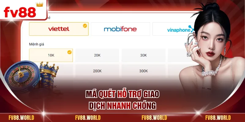 Mã quét hỗ trợ giao dịch nhanh chóng