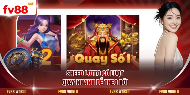 Speed Lotto có lượt quay nhanh dễ theo dõi